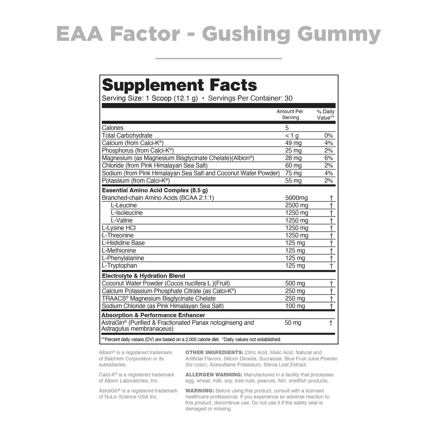 EAA Factor - Essential Amino Acid
