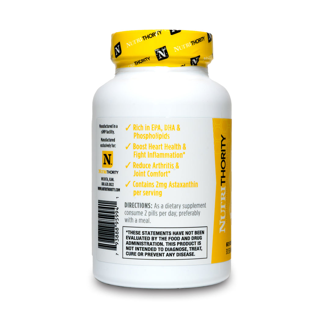 Krill Oil + Astaxanthin - 100% Antarctic Fish Oil