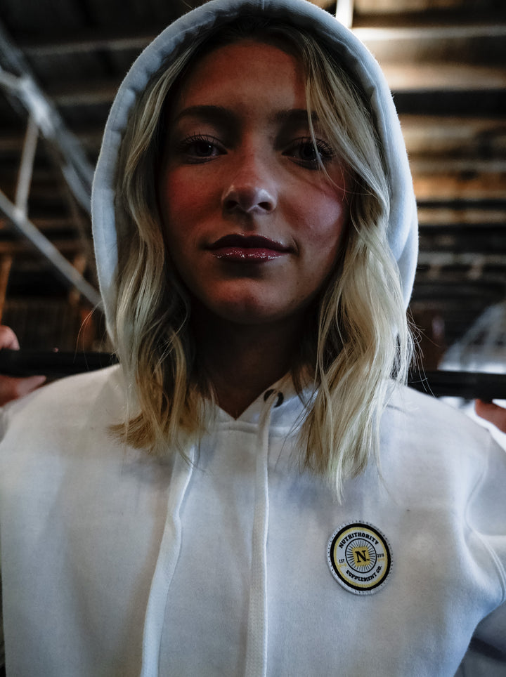 White Patch Hoodie