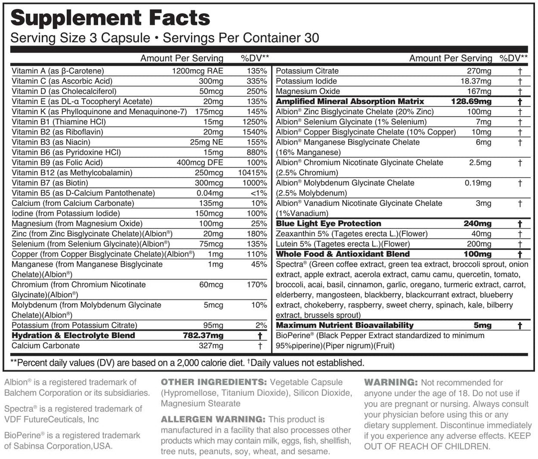 Whole Food Multivitamin & Mineral