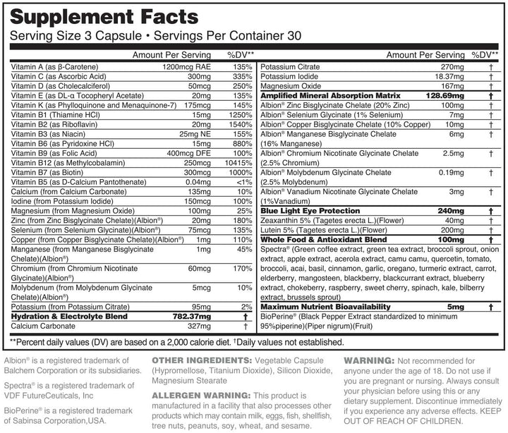Whole Food Multivitamin &amp; Mineral