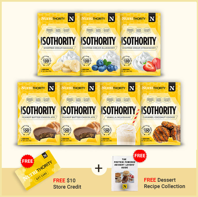 Isothority All-Flavors Sample 7 Pack + Store Credit & Dessert Recipes