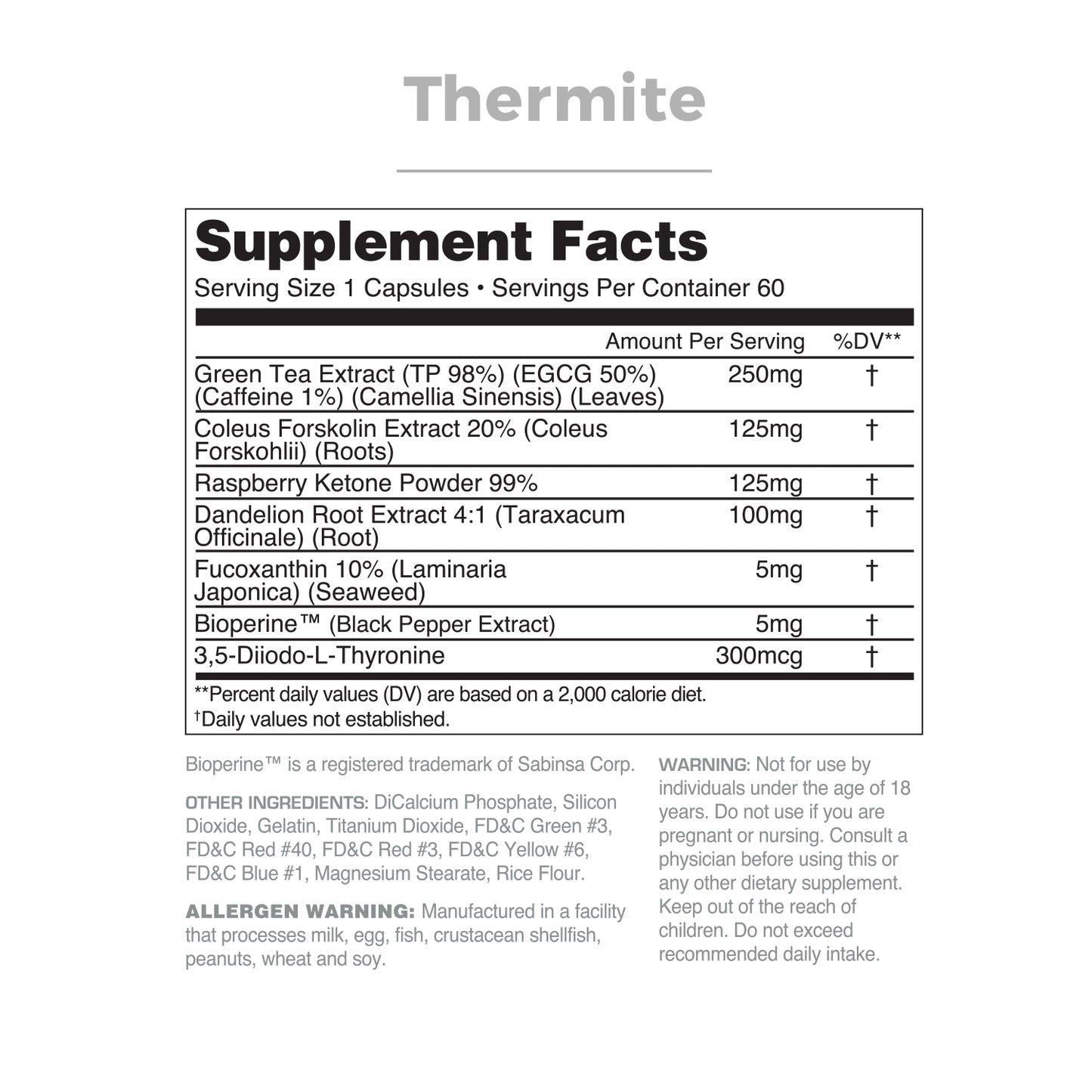 Thermite, Flux, Equilibrium & Yohimbine HCI Stack